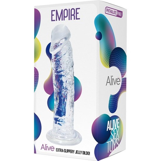 ALIVE - EMPIRE JELLY DILDO - TRANSPARENTE - Imagen 2