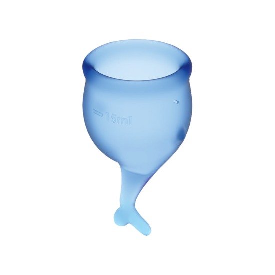 SATISFYER FEEL SECURE COPA MENSTRUAL - AZUL OSCURO - Imagen 2
