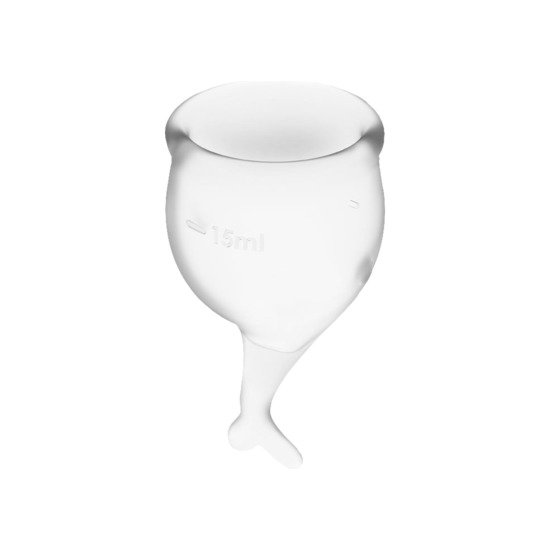 SATISFYER FEEL SECURE COPA MENSTRUAL - TRANSPARENTE - Imagen 2