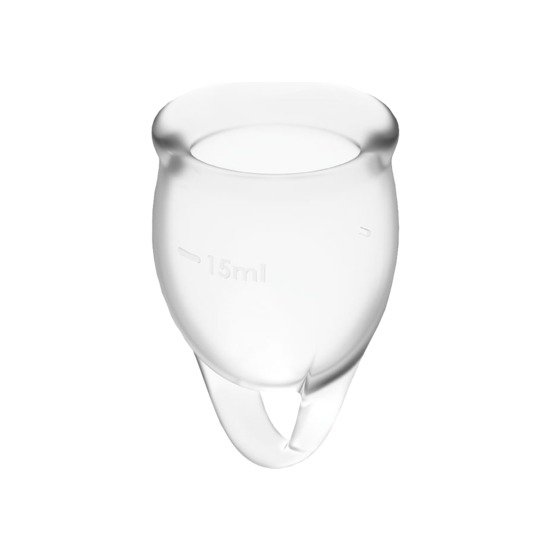 SATISFYER FEEL CONFIDENT COPA MENSTRUAL - TRANSPARENTE - Imagen 2