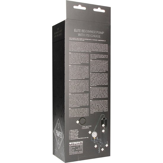 BOMBA PARA PRINCIPIANTES ÉLITE CON MEDIDOR PSI - NEGRO - Imagen 3