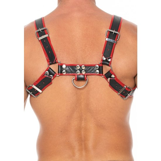 ARNÉS BULLDOG PECHO - NEGRO/ROJO - Imagen 3