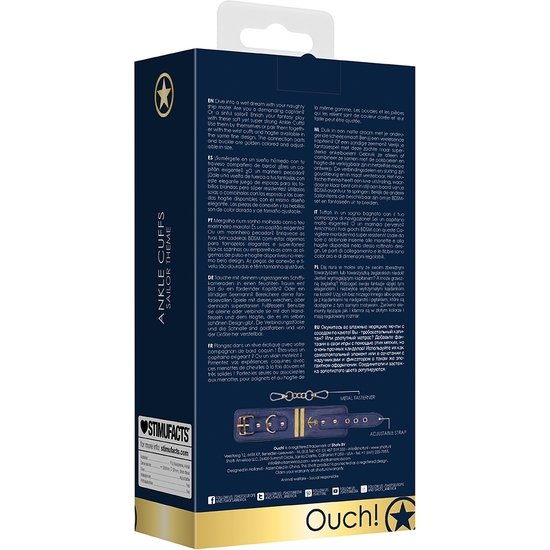 ANKLE CUFFS - SAILOR THEME - AZUL - Imagen 3