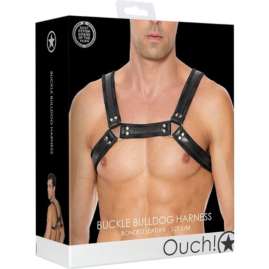ARNÉS BULLDOG CON HEBILLA - NEGRO - Imagen 2